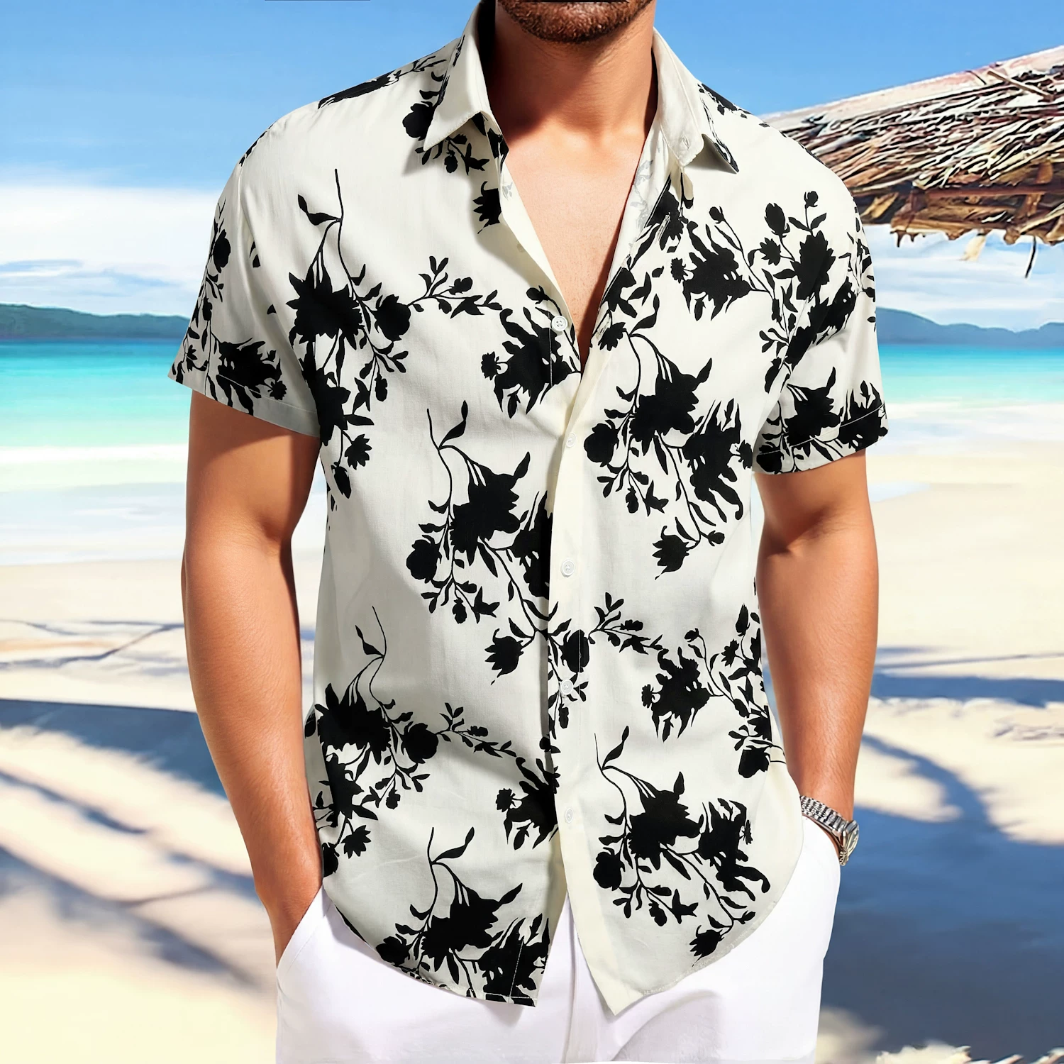 Heren Vakantiekleding Zomer Ha - Vintage Hawaiian Floral Shirt recensie en prijs