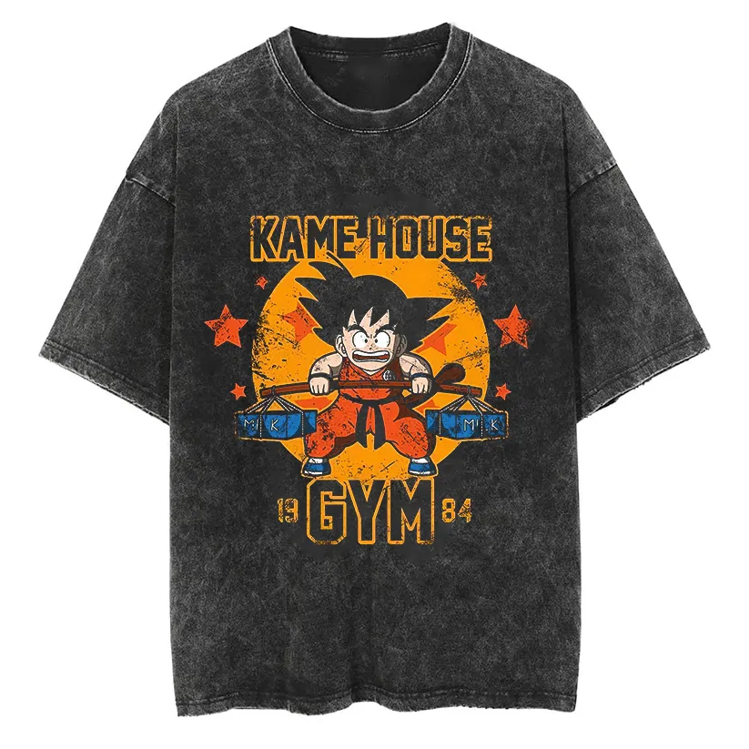 Goku T-shirt Dragon Ball Anime - Acid Wash Vintage Graphic T Shirt recensie en prijs