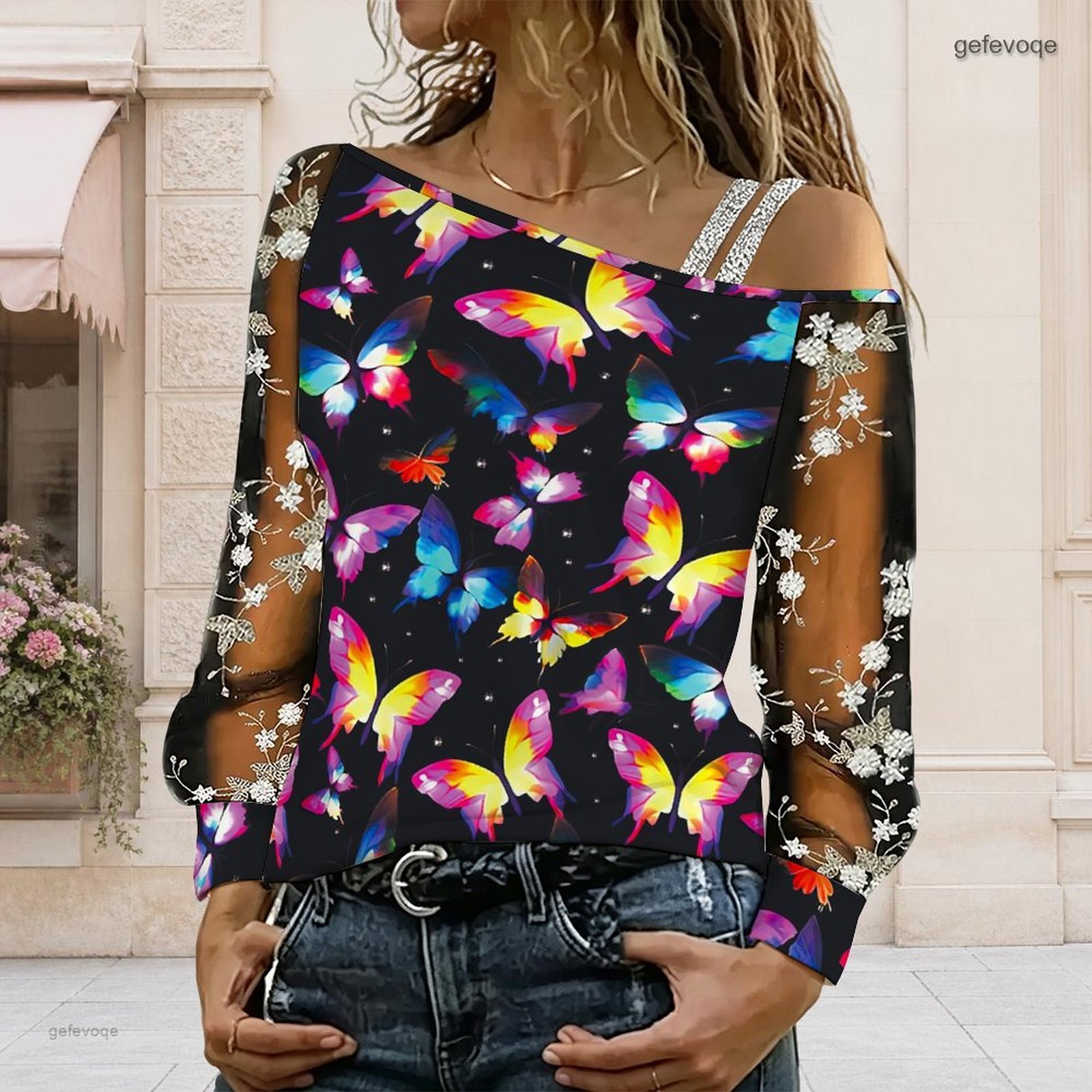 Dames off-shoulder blouse, asy - Shirts recensie en prijs
