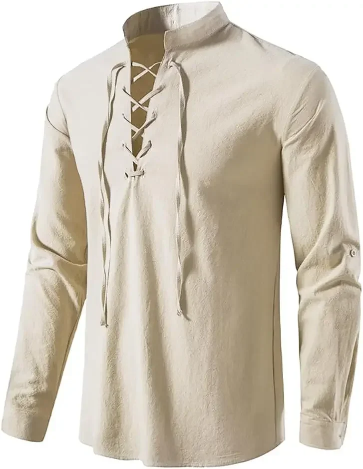 2-delige set: Middeleeuws pira - Medieval Gothic Lace Up Pirate Shirt recensie en prijs