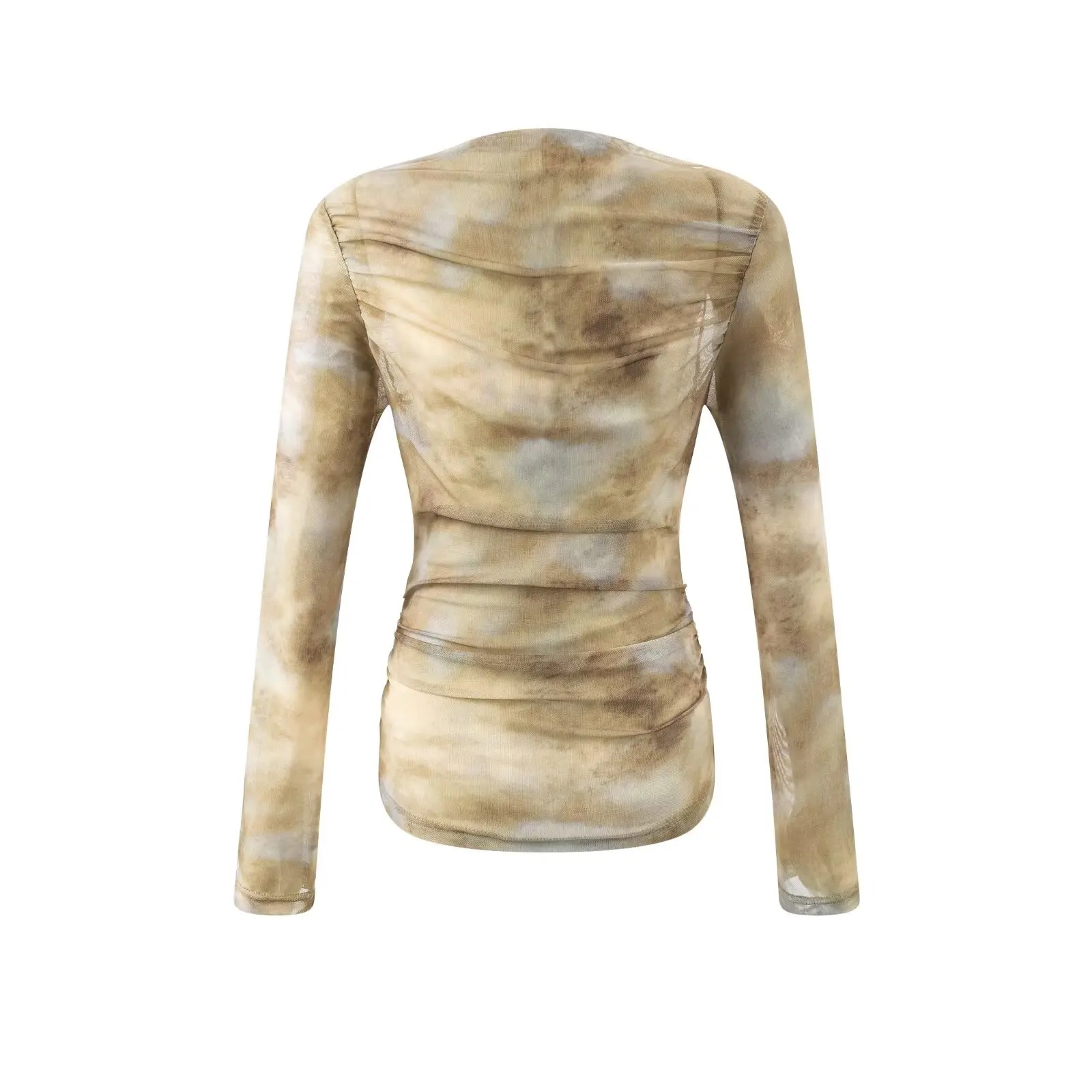 2025 Sexy Tie-Dye Print Gerimp - Shirts recensie en prijs